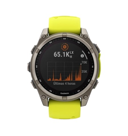 Garmin fēnix® 8 Solar Yellow frente
