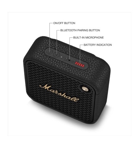 Marshall Willen II Black & Brass cima