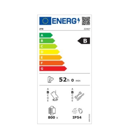 ZTE Blade V70 Max etiqueta energética