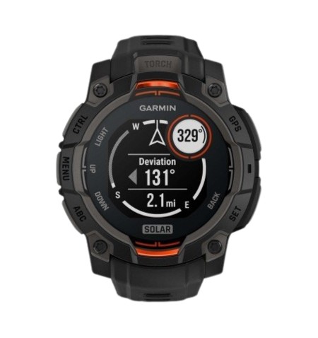 Garmin Instinct® 3 Solar black frente