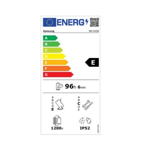 Samsung Galaxy Tab A11+ 5G etiqueta energética