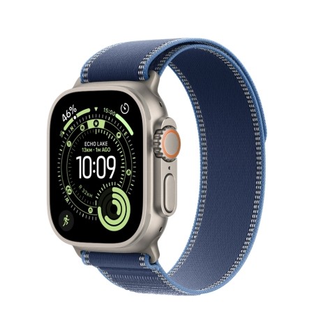 WATCH ULTRA 3 Titanium Natural Case With Blue/Bright Blue Trail Loop