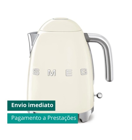 Smeg Chaleira Elétrica 1.7L Cream envio imediato