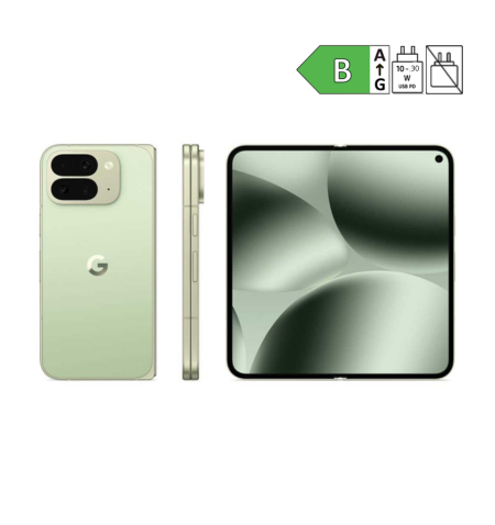 Google Pixel 10 Pro Fold jade várias formas