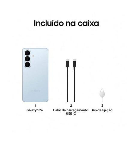 Samsung Galaxy S26 blue caixa