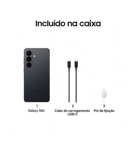 Samsung Galaxy S26 black caixa