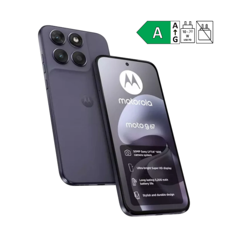 Motorola Moto G67 Pantone Artic Seal diagonal