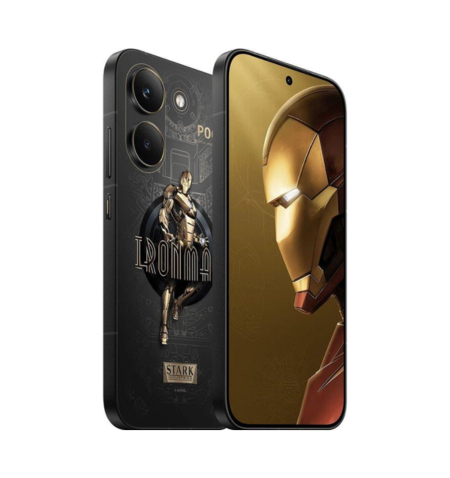 Poco X8 Pro iron man lado