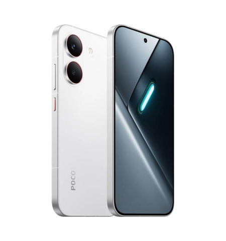 Poco X8 Pro white lado