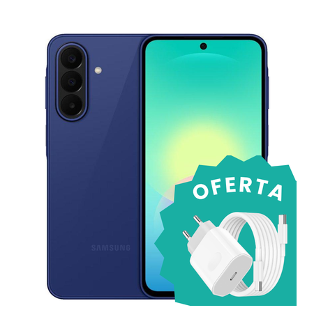 Samsung Galaxy A27 5G blue oferta carregador