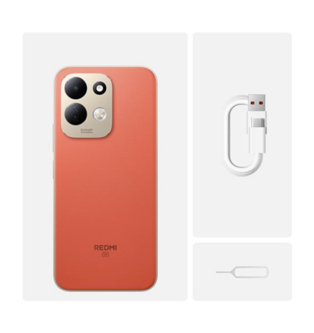 Redmi 17 5G orange conteudo caixa