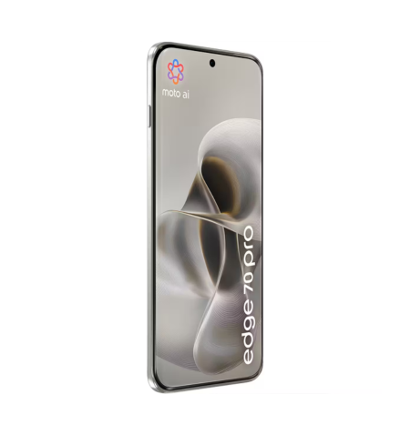 Motorola Edge 70 Pro Pantone Lily White lado