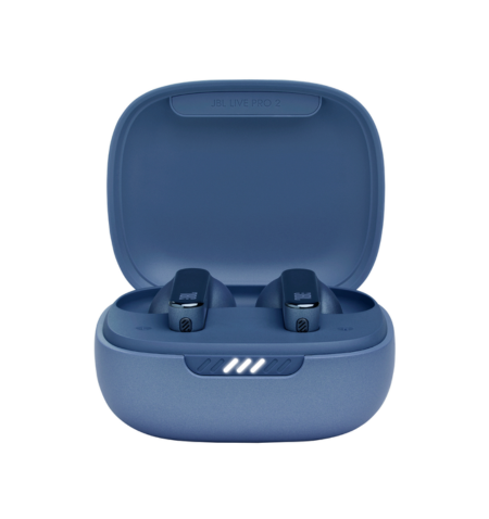 JBL Live Pro 2 blue caixa de carregamento