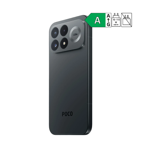 Poco F9 Pro black traseira