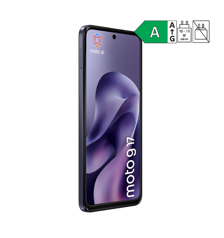 Motorola Moto G17 4G blue lado direito