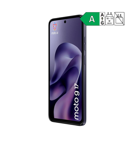 Motorola Moto G17 4G blue lado esquerdo